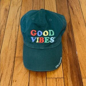 Life Is Good Green 'Good Vibes' Hat